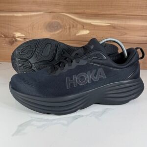 Hoka One One Bondi 8 Running Shoes Triple Black 1123202-BBLC Mens 13 EE Wide